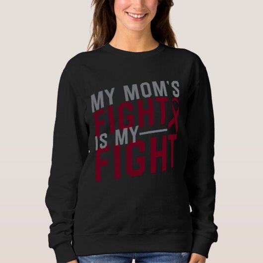 Sweatshirt Le combat de ma mère est mon combat Sensibilisatio (Devant)