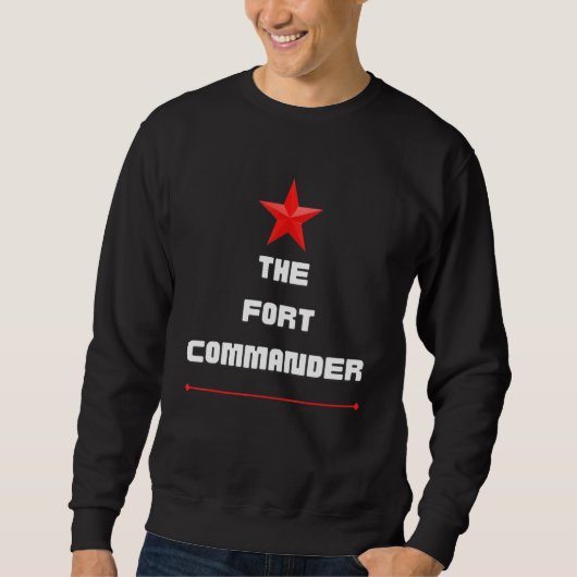 Sweatshirt Le commandant du fort (Devant)