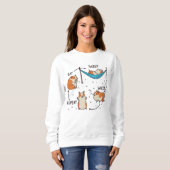 Sweatshirt Le cycle de vie d'un cobaye (Devant entier)