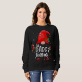 Sweatshirt Le Daddy Gnome Feux de Noël Matching Famille P (Devant entier)