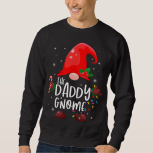 Sweatshirt Le Daddy Gnome Feux de Noël Matching Famille P
