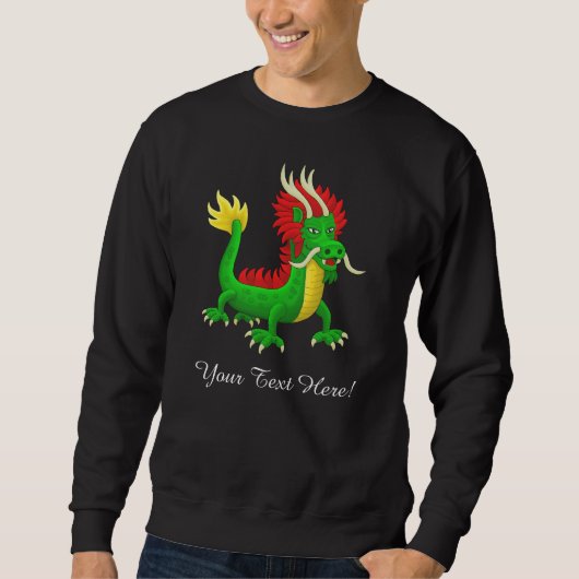 Sweatshirt Le dragon azur chinois moderne (Devant)
