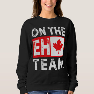 Sweatshirt Le drapeau canadien de la Feuille d'érable de l'Éq