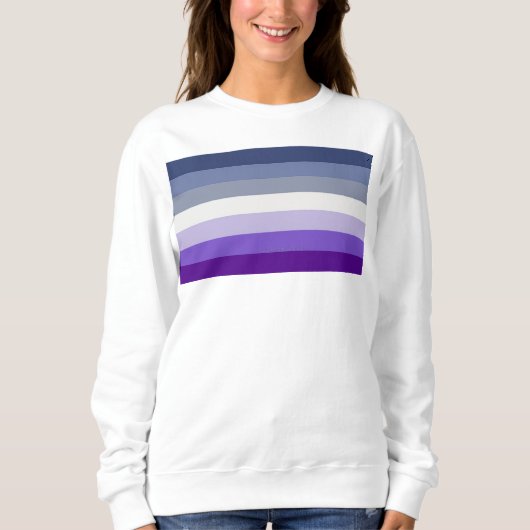 Sweatshirt Le drapeau de la fierté lesbienne butch de Slipper (Devant)