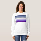 Sweatshirt Le drapeau de la fierté lesbienne butch de Slipper (Devant entier)