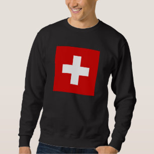 Sweatshirt Le drapeau de la Suisse