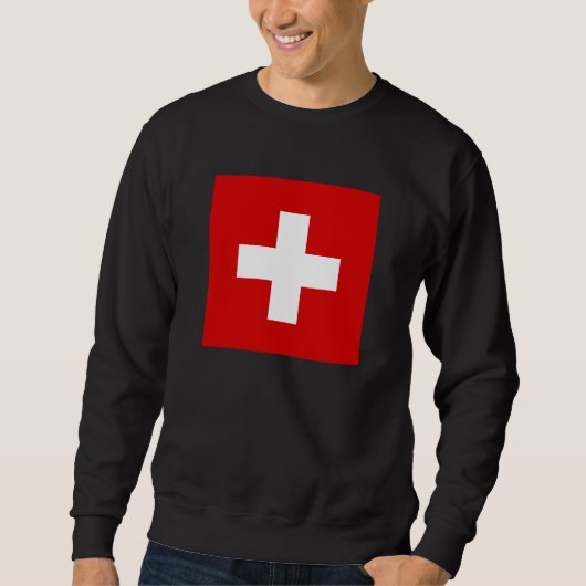 Sweatshirt Le drapeau de la Suisse (Devant)