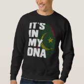 Sweatshirt Le drapeau mauritanien est dans mon ADN (Devant)