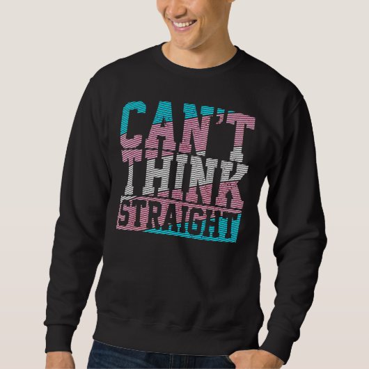 Sweatshirt Le drapeau trans ne peut pas penser à la fierté tr (Devant)
