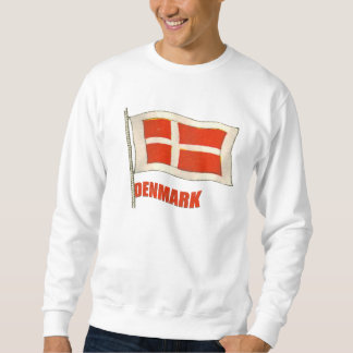 Sweatshirt Le drapeau vintage Dansk du Danemark évente des