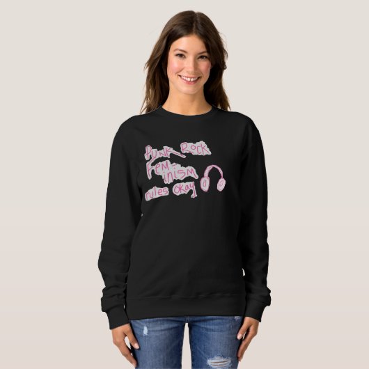 Sweatshirt Le féminisme de punk rock (Devant entier)