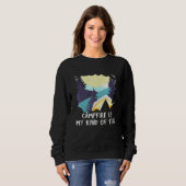 Sweatshirt Le Feu De Campement Est Mon Genre De Feu Camping R (Devant entier)
