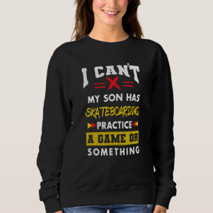 Sweatshirt Le fils a une séance d'entraînement de skateboard