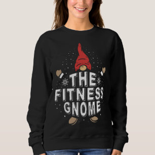Sweatshirt Le Fitness Gnome Funny Matching Famille Noël
