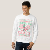 SWEATSHIRT LE FUNNY CHRISTMAS TENNIS CITE UN PEU PLUS DOUX (Devant entier)