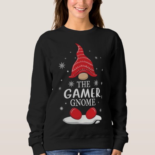 Sweatshirt Le Gamer Gnome Matching Family Christmas Pajamas (Devant)