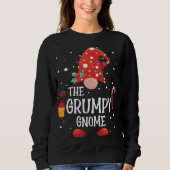 Sweatshirt Le Gnome Grumpy Matching Famille Gnome de Noël P (Devant)