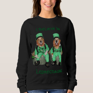 Sweatshirt Le golden retriever I croient en lutins
