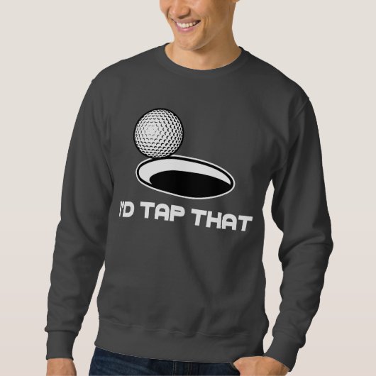 Sweatshirt Le golf I taperait cela (Devant)