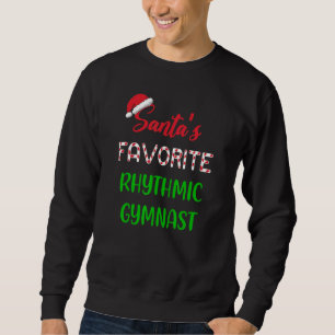 Sweatshirt Le Gymnaste Rythmique Favori du Père Noël Gymnas