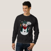 Sweatshirt Le Hipster Snowman A Le Nez (Devant entier)