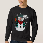Sweatshirt Le Hipster Snowman A Le Nez (Devant)