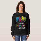 Sweatshirt Le jeu est mon occupation favorite Cool T (Devant entier)