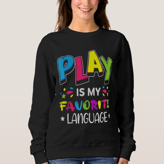 Sweatshirt Le jeu est mon occupation favorite Cool T (Devant)