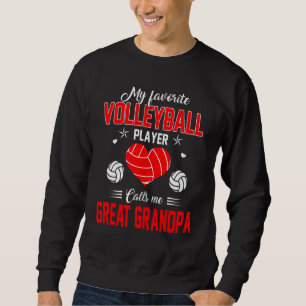 Sweatshirt Le joueur de volley-ball favori m'appelle grand-pè