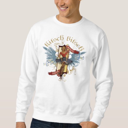 Sweatshirt Le kitsch Bitsch : Pin- de tatouage de poupée de (Devant)