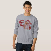 Sweatshirt Le lait de poule rend Père Noël grisouteux (Devant entier)