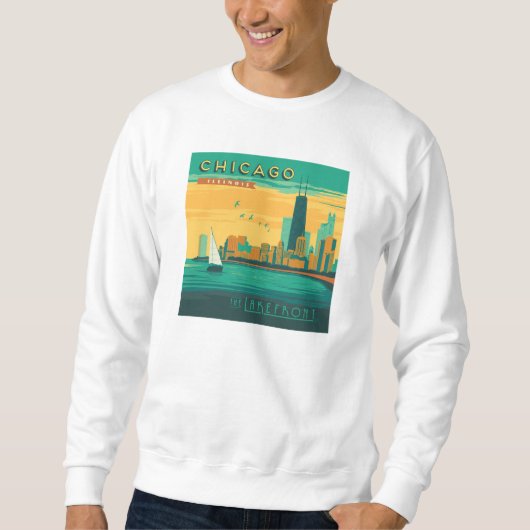 Sweatshirt Le Lakefront | Chicago, Illinois (Devant)