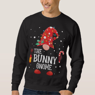 Sweatshirt Le lapin Gnome Correspondant Famille Noël Gnome Pa