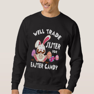 Sweatshirt Le Lapin Mange Des Oeufs De Chocolat Vont Échanger