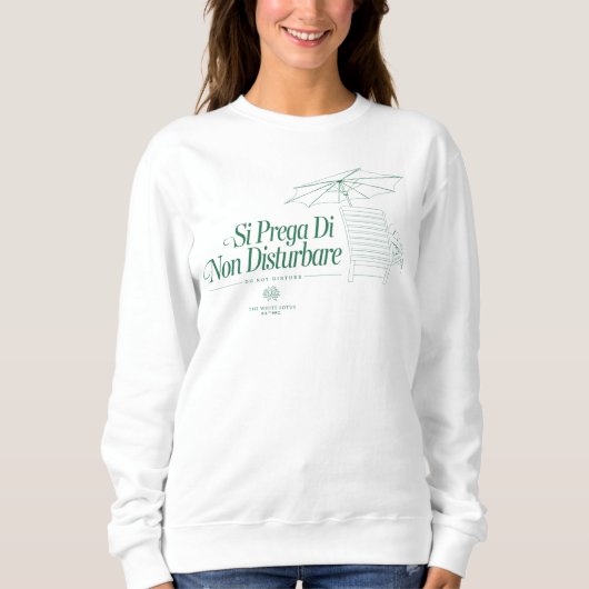 Sweatshirt Le Lotus Blanc Ne Disturbe Pas (Devant)