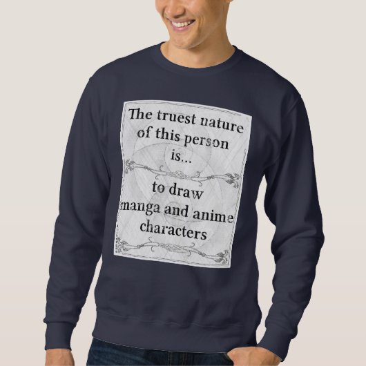 Sweatshirt Le manga et l'anime d'aspiration de la plus (Devant)