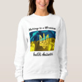 Sweatshirt Le mariage à un Ukrainien établit le caractère (Devant)