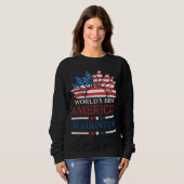 Sweatshirt Le meilleur comptable américain du monde Funny Pat (Devant entier)