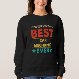 Sweatshirt Le meilleur mécanicien automobile du monde de Retr