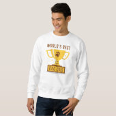 Sweatshirt Le meilleur papa de chien du monde (Devant entier)