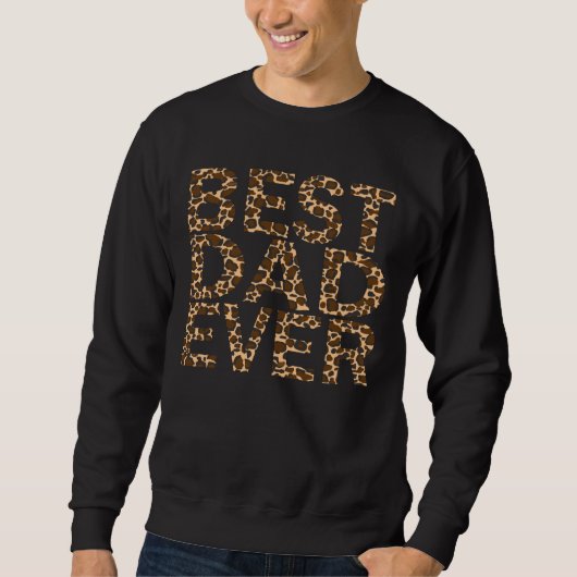 SWEATSHIRT LE MEILLEUR PAPA JAMAIS. (Devant)