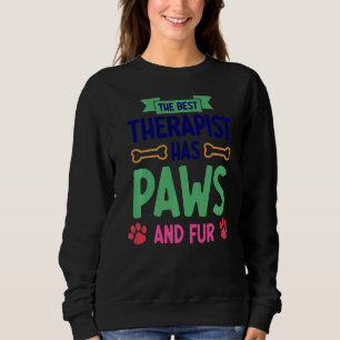 Sweatshirt Le Meilleur Thérapeute Possède Des Paws Et Du Chat