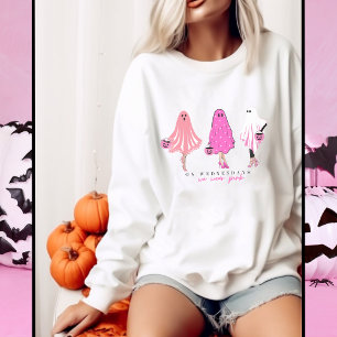 Sweatshirt "Le mercredi, on porte du rose" citation drôle Hal