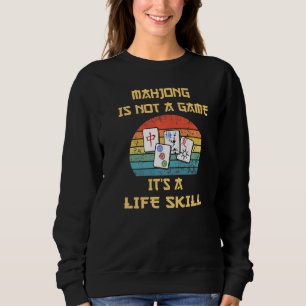 Sweatshirt Le mignon Mahjong est une habileté à vivre Jeu jui