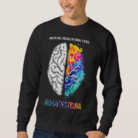 Sweatshirt Le Mois De La Sensibilisation À La Santé Mentale E (Devant)