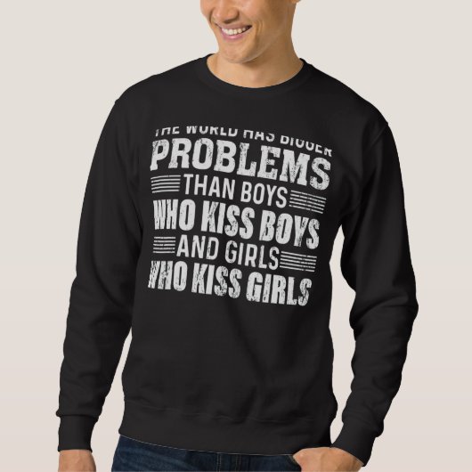 Sweatshirt Le Monde A De Plus Gros Problèmes Gay pride Mois L (Devant)