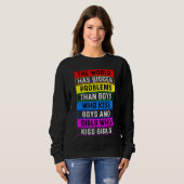 Sweatshirt Le Monde A De Plus Gros Problèmes Que Le Sup Lesbi (Devant entier)