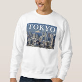 Sweatshirt Le Mont Fuji | Shinjuku District Skyline Tokyo Jap (Devant)