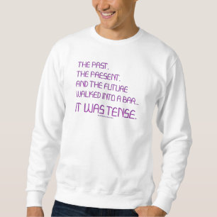 Sweatshirt Le mot tendu de SlipperyJoe passé le violet futur