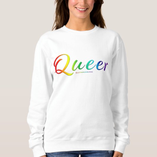 Sweatshirt Le mot unique expressif et étrange de SlipperyJoe (Devant)